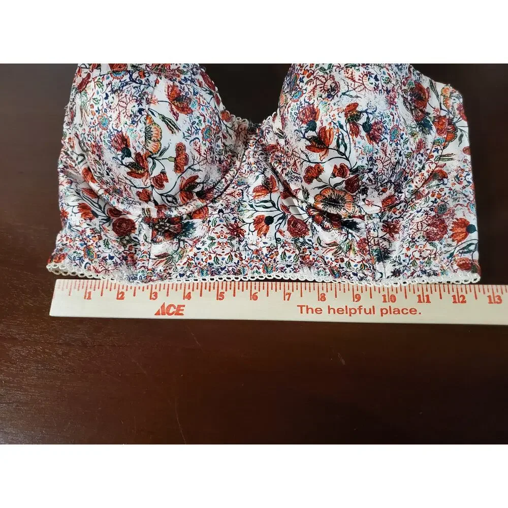 Victorias Secret Dream Angels Floral Bustier Corset Size 34D Romantic Going Out - Picture 15 of 15